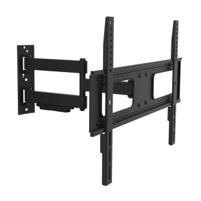 TV wall mount, tilt -20°/+10°, swivel -90°/90°, level adjust