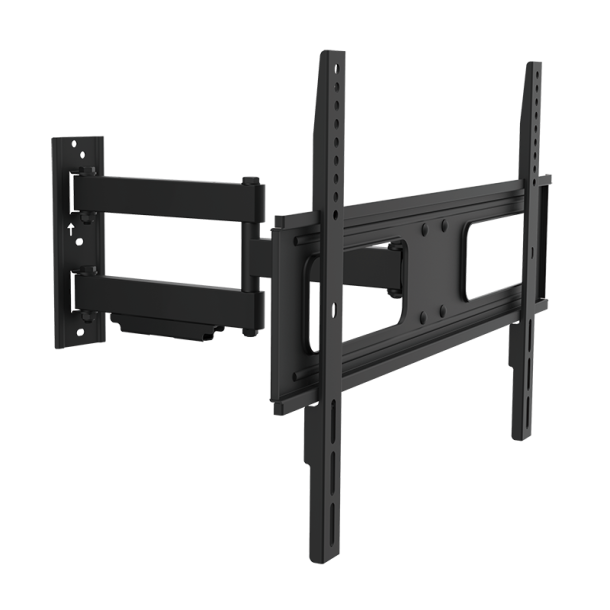 TV wall mount, tilt -20°/+10°, swivel -90°/90°, level adjust