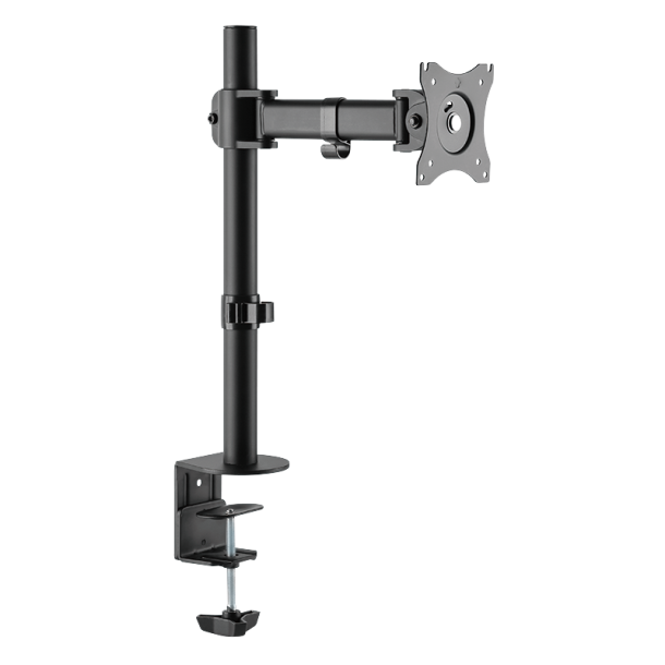 Monitor desk mount, tilt -45°/+45°, swivel 180°, level adjus