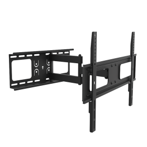 TV wall mount, tilt -20°/+10°, swivel -90°/90°, level adjust
