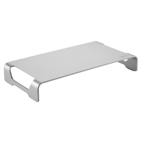 Aluminum tabletop monitor riser for laptop and monitor