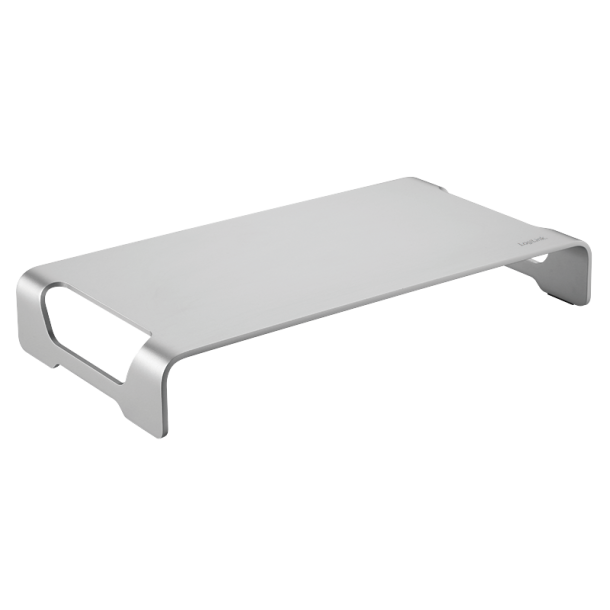 Aluminum tabletop monitor riser for laptop and monitor