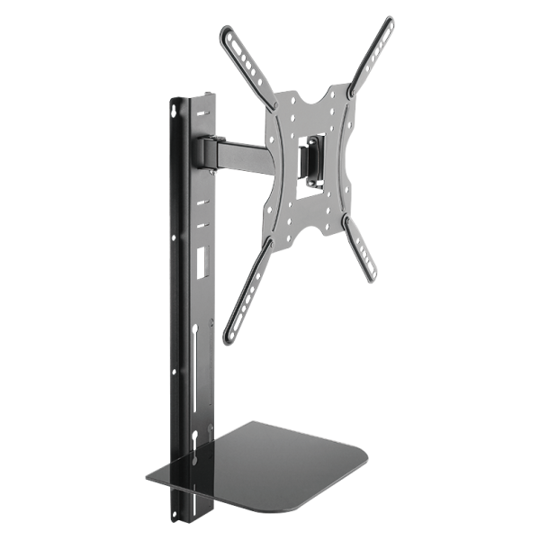 TV wall mount, tilt -10°/+3°, swivel -70°/70°, 32-55