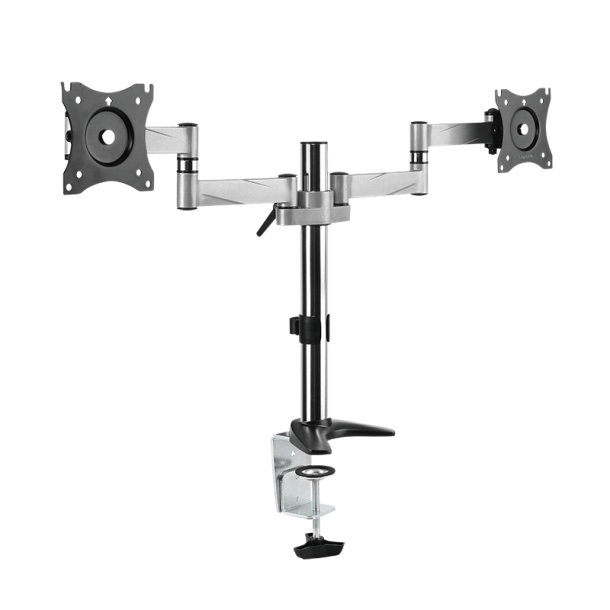 Dual alumium monitor desk mount