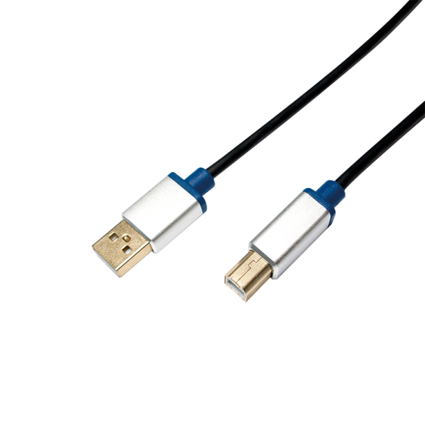 Premium USB 2.0 connection cable, USB A male to USB B male