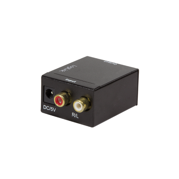 Analog L/R to digital coaxial and Toslink audio converter