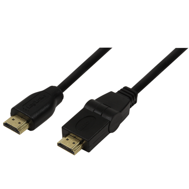 Cable HDMI High Speed with Ethernet, 180° plug