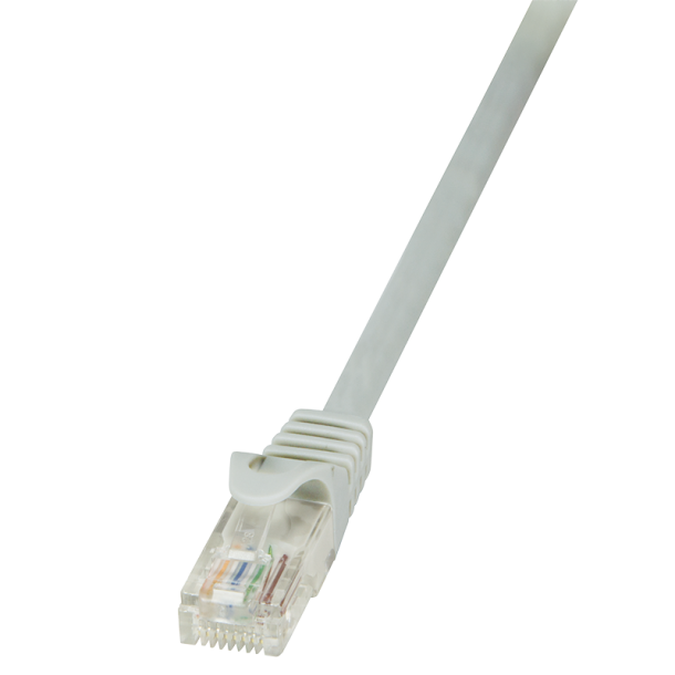 Patch cable Cat.5e U/UTP, grey, 0.25m