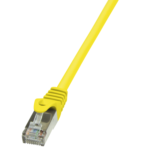 Patch cable Cat.5e F/UTP, yellow, 0.5m