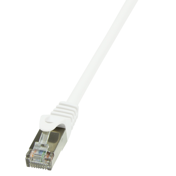 Patch cable Cat.6 F/UTP EconLine, white, 0.25m