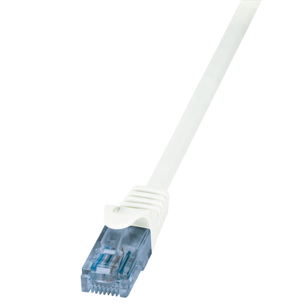 Patch cable Cat.6A 10GE Home U/UTP, EconLine, white, 0.25m