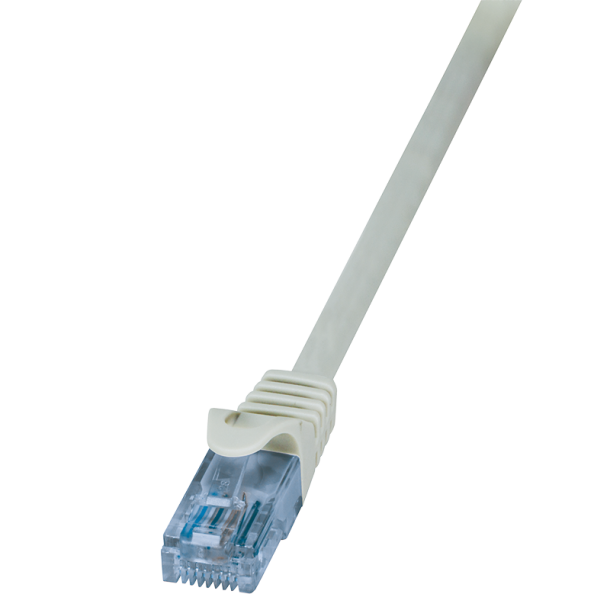 Patch cable Cat.6A 10GE Home U/UTP, EconLine, grey, 0.25m