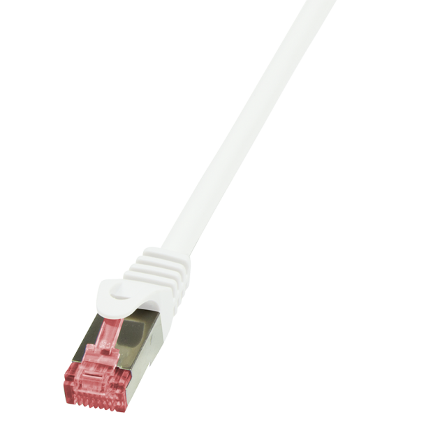 Patch cable Cat.6 S/FTP, PIMF, PrimeLine, white, 0.25m