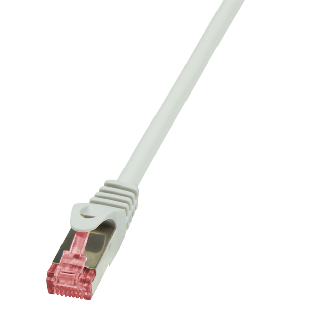 Patch cable Cat.6 S/FTP, PIMF, PrimeLine, grey, 0.25m