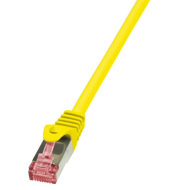 Patch cable Cat.6 S/FTP, PIMF, PrimeLine, yellow, 0.25m