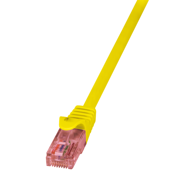 Patch cable Cat.6 U/UTP, PrimeLine, yellow, 10m