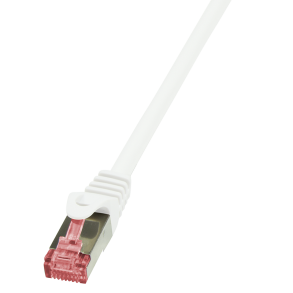 Patch cable Cat.6 S/FTP, PIMF, PrimeLine, white, 50m