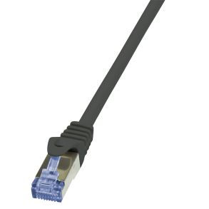 Patch cable Cat.6A 10G S/FTP, PIMF, PrimeLine, black, 1.5m