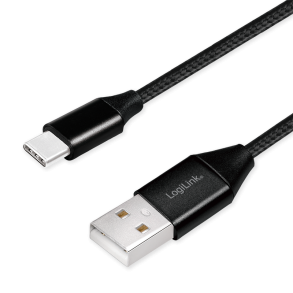 USB 2.0 Cable USB-A male to USB-C male, 0.3m