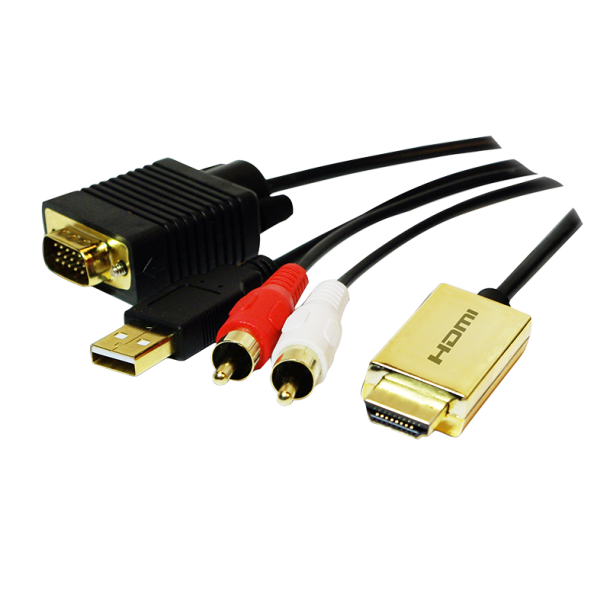 HDMI to VGA + audio converter