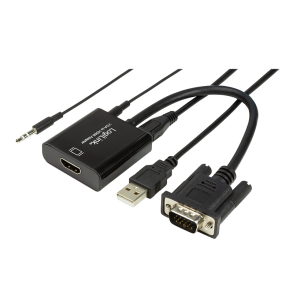 VGA with audio to HDMI converter