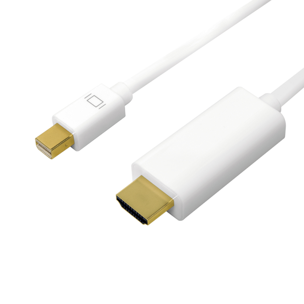 Mini DisplayPort to HDMI, 4K, white, 1m