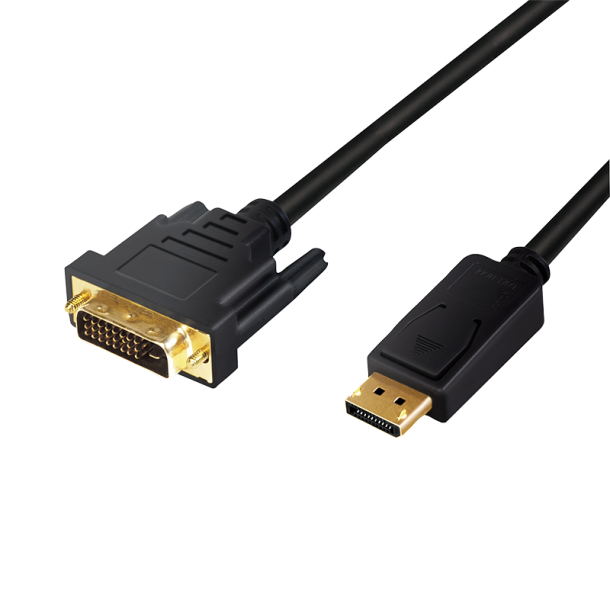 DisplayPort to DVI cable, black, 1m