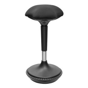Height adjustable wobble stool