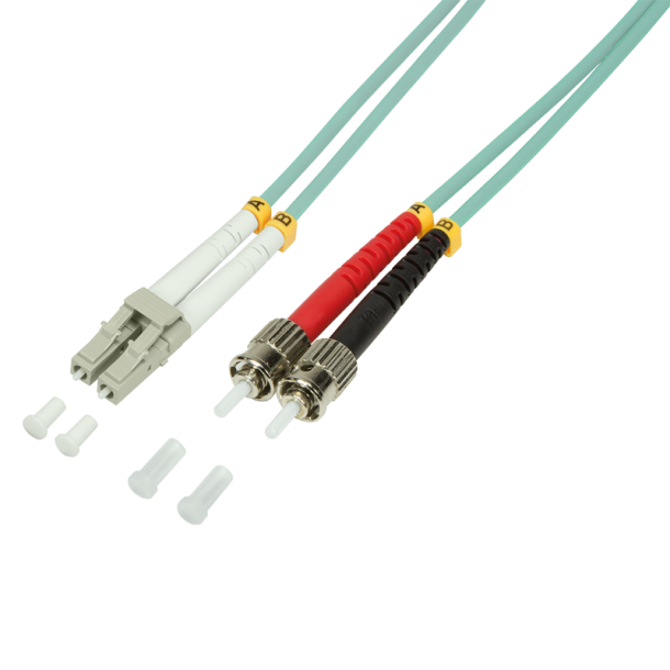 Fiber patch cord OM3 50/125µ LC-ST, 3m