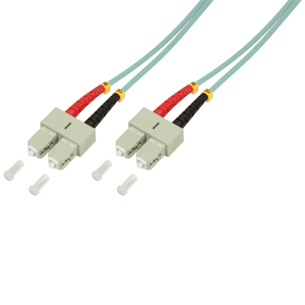 Fiber patch cord OM3 50/125µ Duplex SC-SC, 0,5m