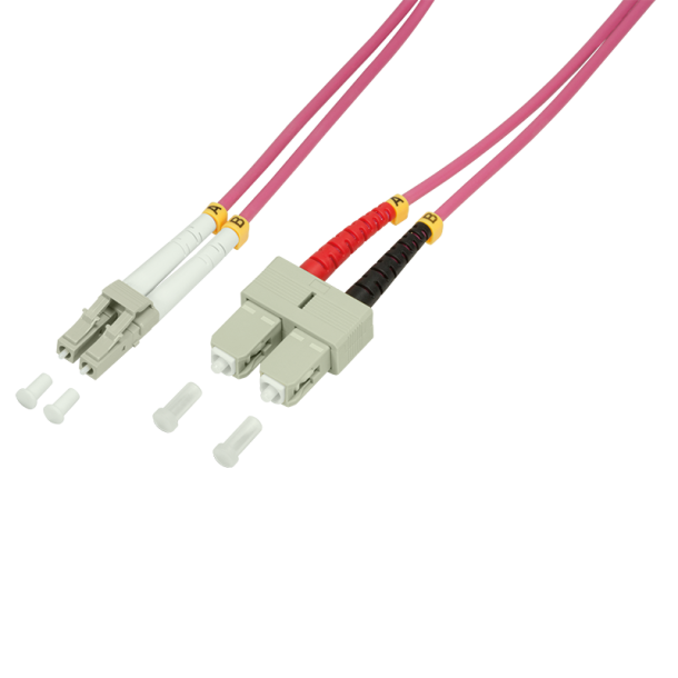 Fiber patch cord OM4 50/125µ LC-SC, 0,5m