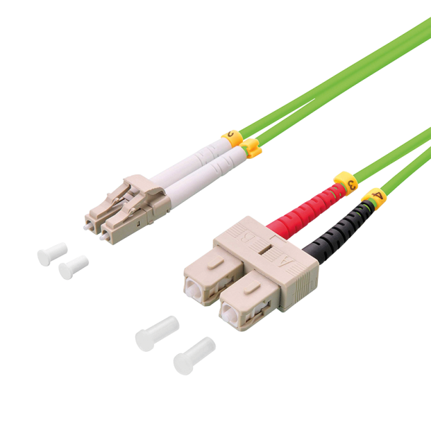 Fiber patch cord OM5 50/125µ Duplex LC-SC, 0.5m