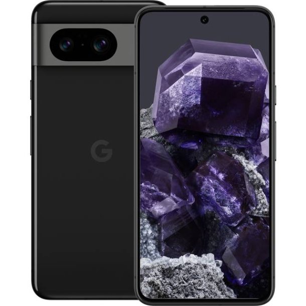 Google Pixel 8 - 5G smartphone - dual-SIM - RAM 8 GB / Intern hukommelse 128 GB - Obsidian