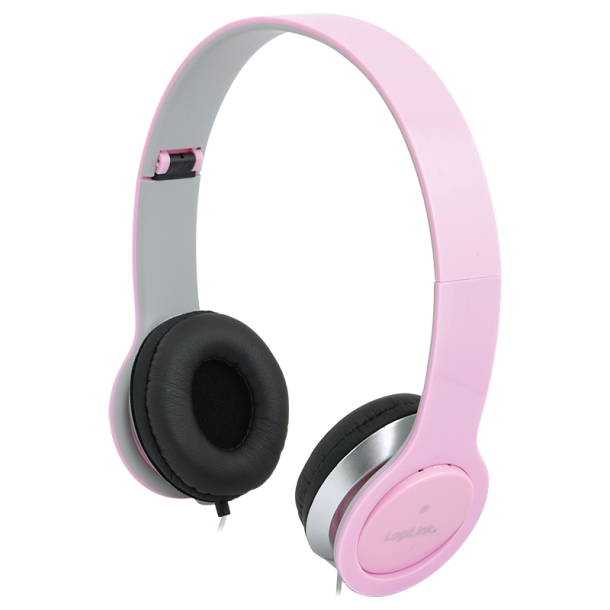 Stereo high quality headset, pink