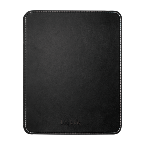 Mousepad in leather design, black