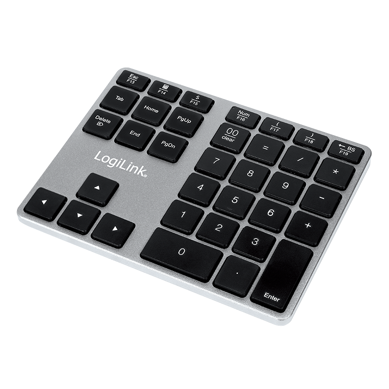 Keypad, Bluetooth, aluminum, space grey - * - Bestphone ApS
