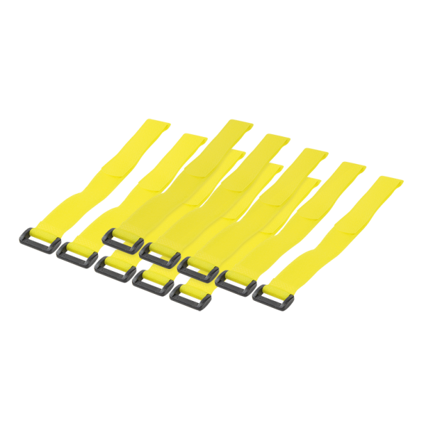 Cable tie with velco, yellow