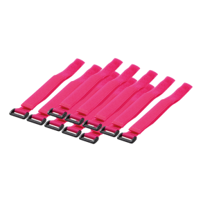Cable tie with velco, pink