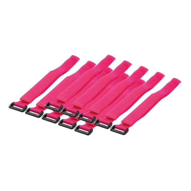 Cable tie with velco, pink