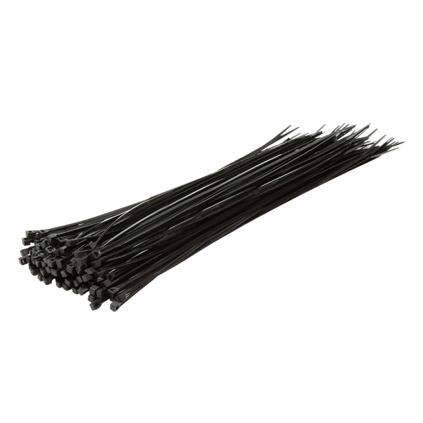 Cable ties, german industrial standard, length: 500 mm, blac