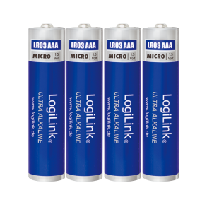 Ultra Power AAA alkaline batteries, LR03, Micro, 1.5V, 4pcs