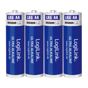 Ultra Power AA alkaline batteries, LR6, Mignon, 1.5V, 4pcs