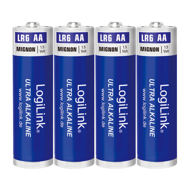 Ultra Power AA alkaline batteries, LR6, Mignon, 1.5V, 4pcs