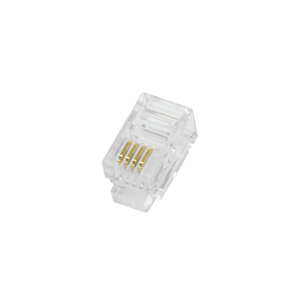 RJ10 modular plug, unshielded