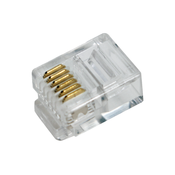 RJ12 modular plug, unshielded