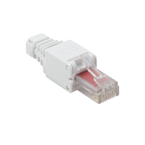 Network modular plug RJ45 UTP Cat.6, toolless type