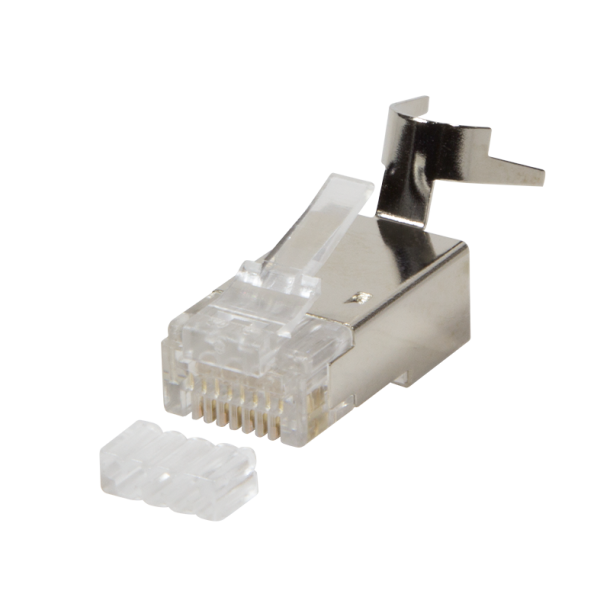 Cat.8.1 / Cat.6A RJ45 plug, shielded, 10 pcs.