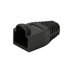 Strain relief boot 6.5 mm for RJ45 plugs, 50 pcs, black