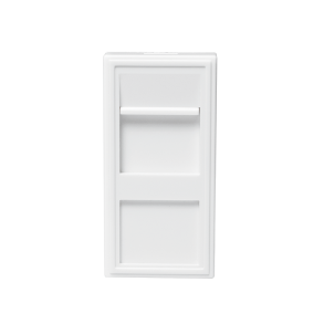 Face plate modular insert 22.5 x 45 mm, white