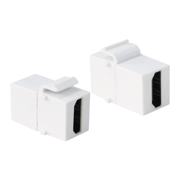 Keystone inline coupler HDMI female > HDMI female, white